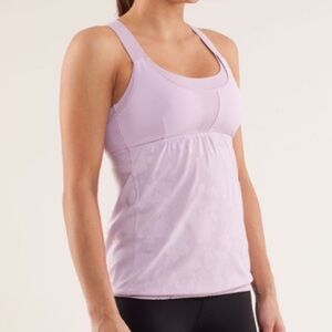 Lululemon Run Stuff Your Bra Tank Rose Quartz Size 4